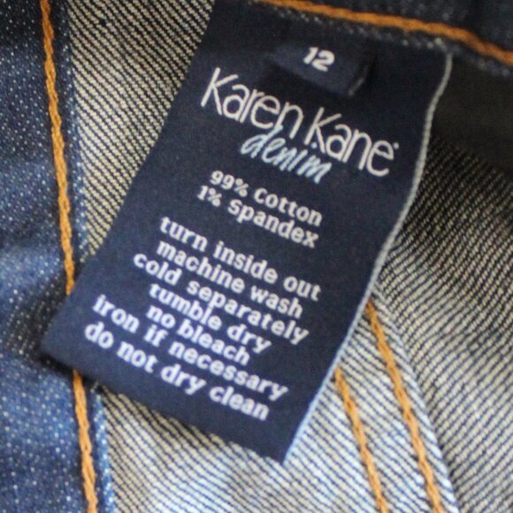 Karen Kane Denim Jeans with Rhinestone Starbursts - Picture 9 of 9